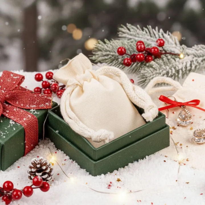 Bavlněné vánoční sáčky